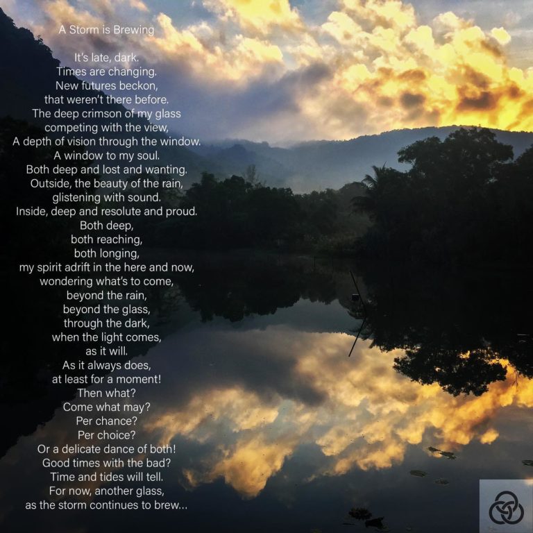 “A Storm Is Brewing”Written in July whilst thinking about the world and drinking a glass of wine!This is my latest poem posted on YouTube. Listen to it here: http://bit.ly/3_Rings93More have been written, more to come…Are You Enlightened Yet? #AYEY #wordscanchangetheworld #poetry #poetrycommunity #poetrylovers #poetryofinstagram #poetryisnotdead #poetryislife #poetrysociety #writerscommunity #apoeticcommunity