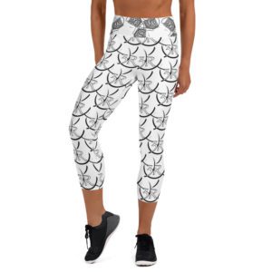 Yoga All-Over Print "3R LOGO" Capri Leggings